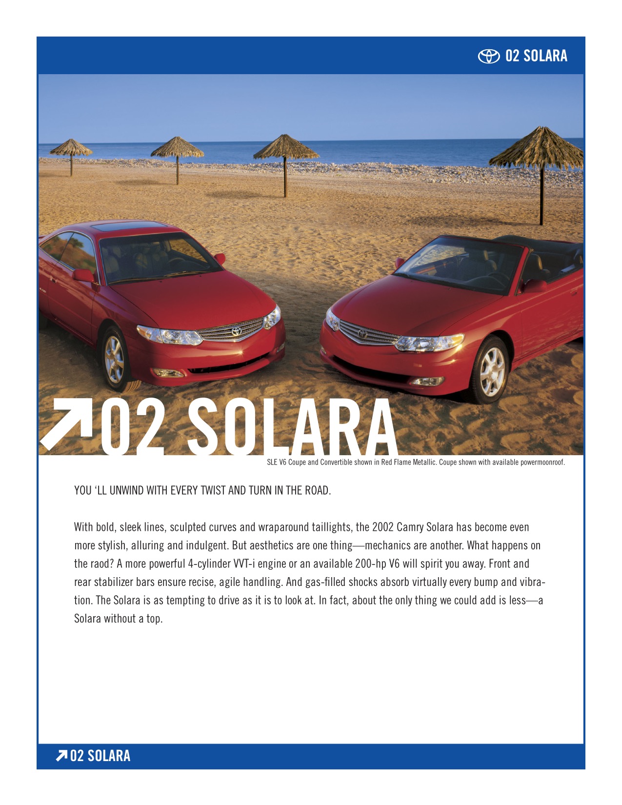 2002 Toyota Solara Brochure Page 4